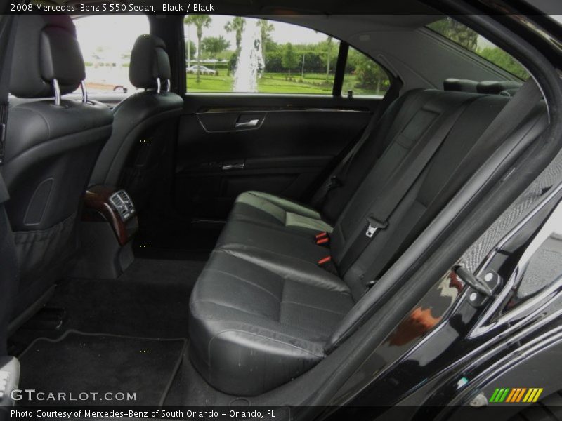 Black / Black 2008 Mercedes-Benz S 550 Sedan