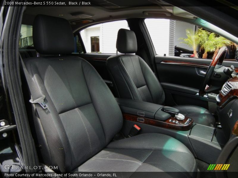 Black / Black 2008 Mercedes-Benz S 550 Sedan