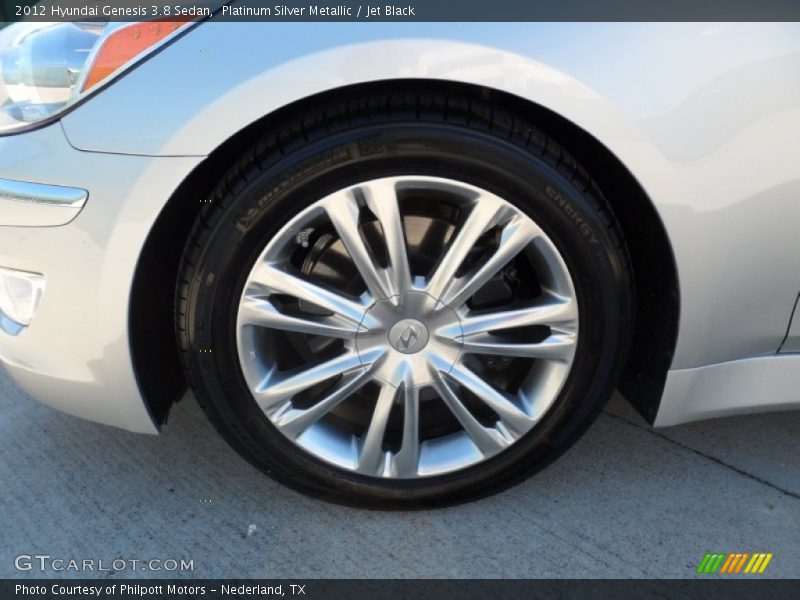 Platinum Silver Metallic / Jet Black 2012 Hyundai Genesis 3.8 Sedan