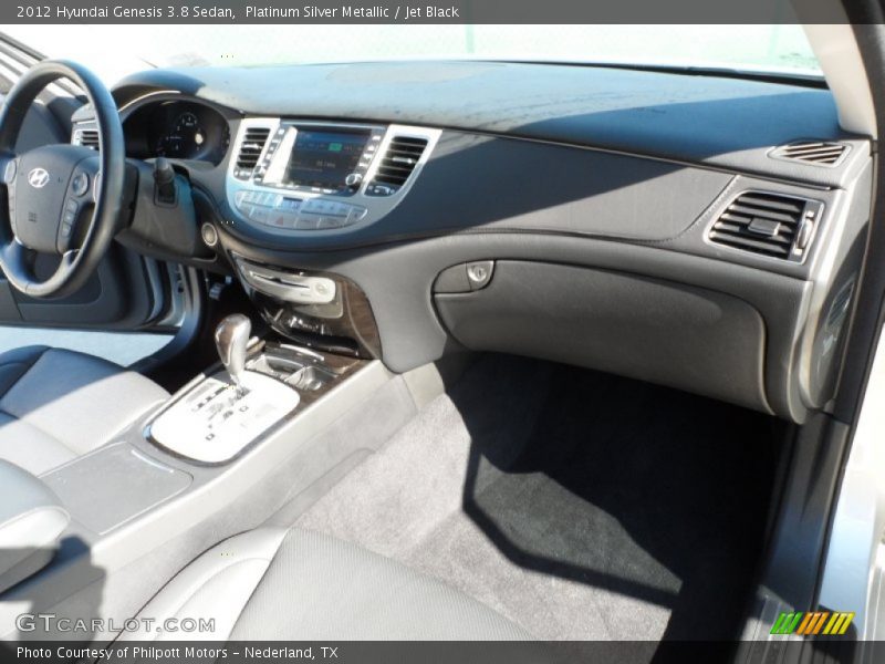Platinum Silver Metallic / Jet Black 2012 Hyundai Genesis 3.8 Sedan