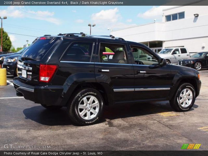 Black / Dark Khaki/Light Graystone 2008 Jeep Grand Cherokee Overland 4x4