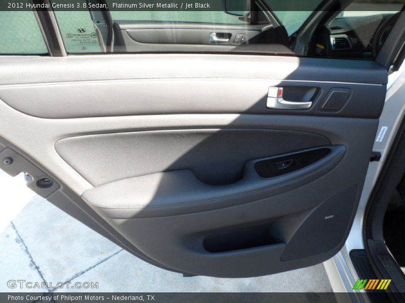 Platinum Silver Metallic / Jet Black 2012 Hyundai Genesis 3.8 Sedan