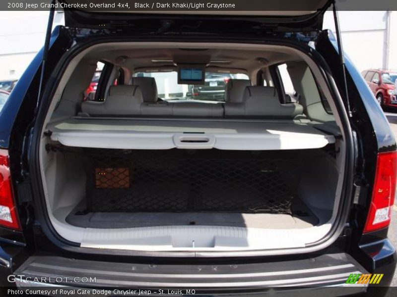 Black / Dark Khaki/Light Graystone 2008 Jeep Grand Cherokee Overland 4x4