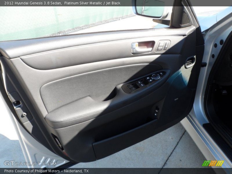 Platinum Silver Metallic / Jet Black 2012 Hyundai Genesis 3.8 Sedan