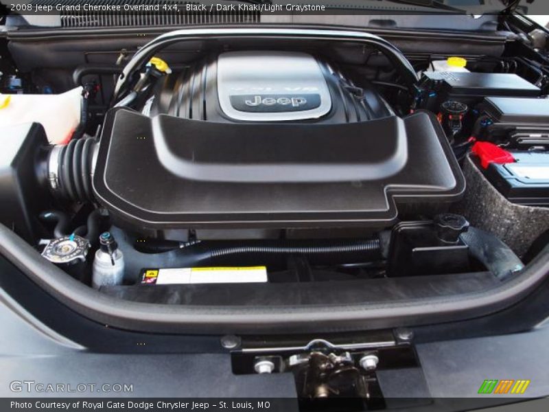 Black / Dark Khaki/Light Graystone 2008 Jeep Grand Cherokee Overland 4x4
