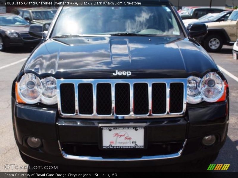 Black / Dark Khaki/Light Graystone 2008 Jeep Grand Cherokee Overland 4x4
