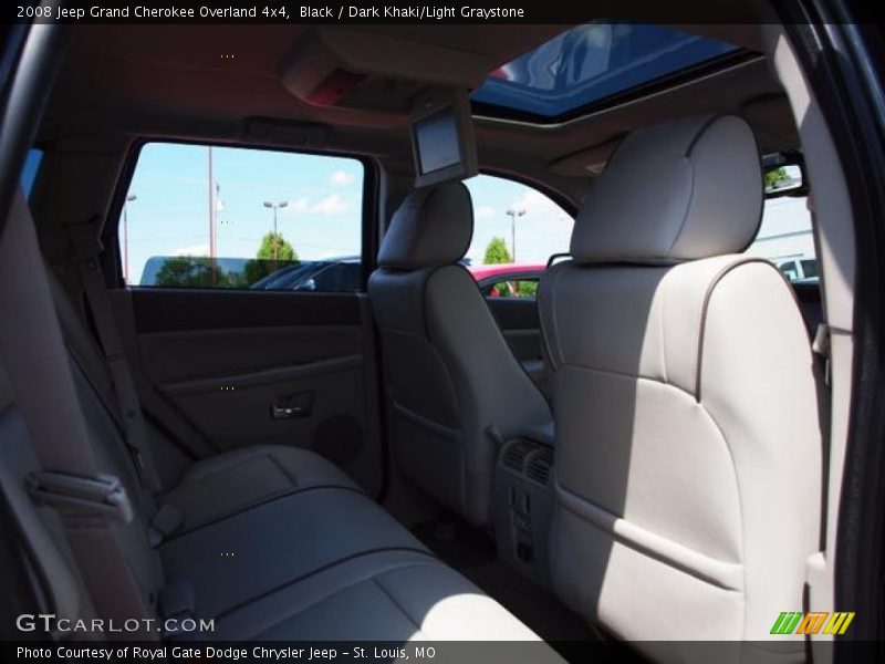 Black / Dark Khaki/Light Graystone 2008 Jeep Grand Cherokee Overland 4x4