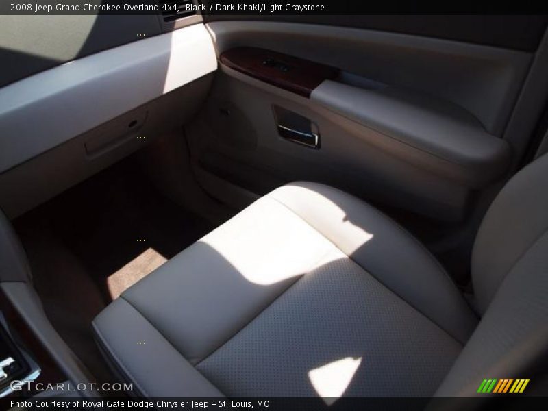 Black / Dark Khaki/Light Graystone 2008 Jeep Grand Cherokee Overland 4x4