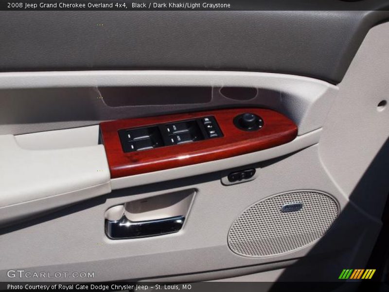 Black / Dark Khaki/Light Graystone 2008 Jeep Grand Cherokee Overland 4x4