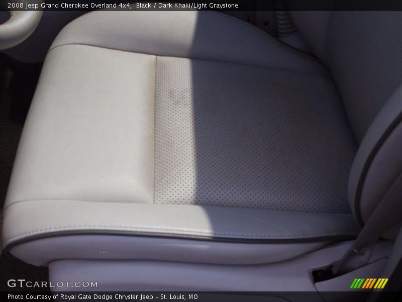 Black / Dark Khaki/Light Graystone 2008 Jeep Grand Cherokee Overland 4x4