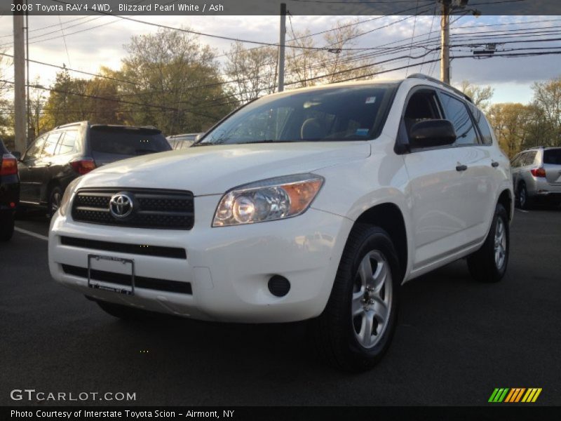 Blizzard Pearl White / Ash 2008 Toyota RAV4 4WD