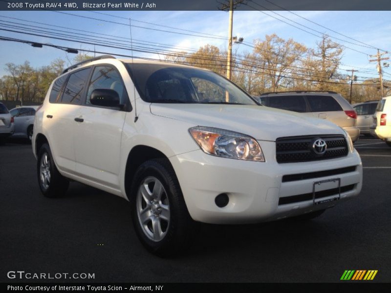 Blizzard Pearl White / Ash 2008 Toyota RAV4 4WD