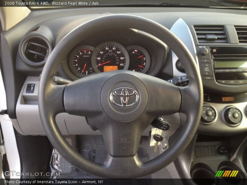 Blizzard Pearl White / Ash 2008 Toyota RAV4 4WD