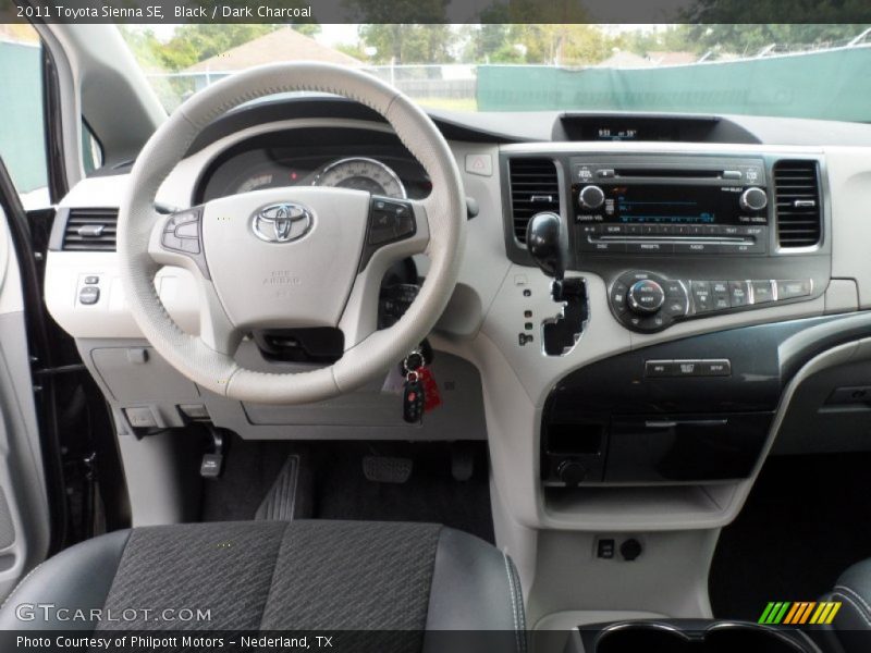 Black / Dark Charcoal 2011 Toyota Sienna SE