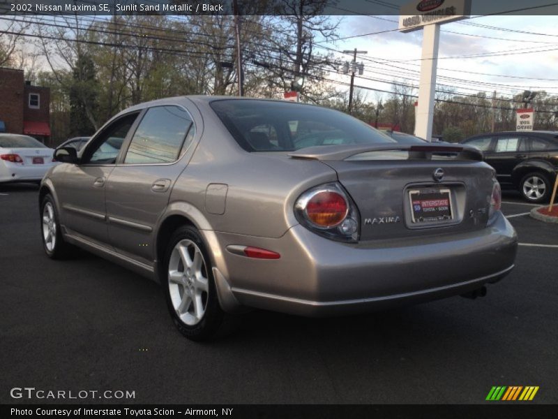 Sunlit Sand Metallic / Black 2002 Nissan Maxima SE