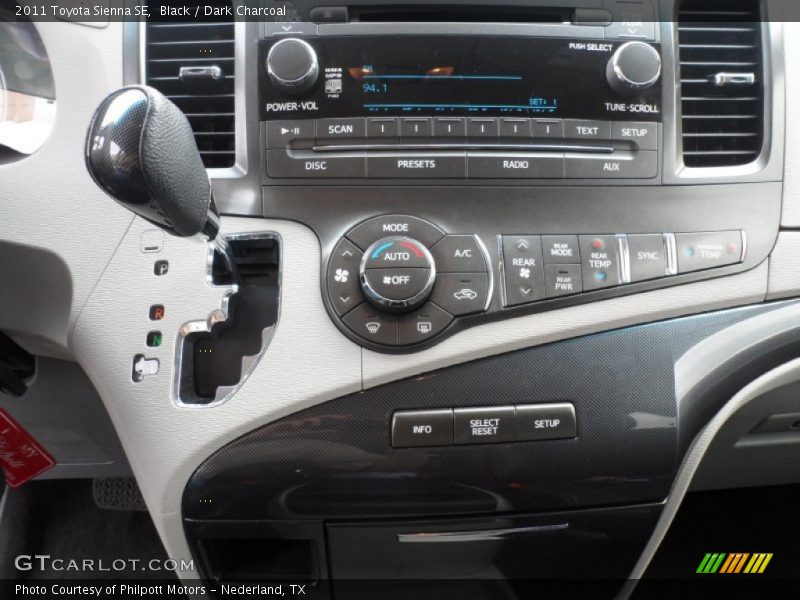 Black / Dark Charcoal 2011 Toyota Sienna SE