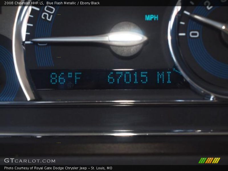 Blue Flash Metallic / Ebony Black 2008 Chevrolet HHR LS
