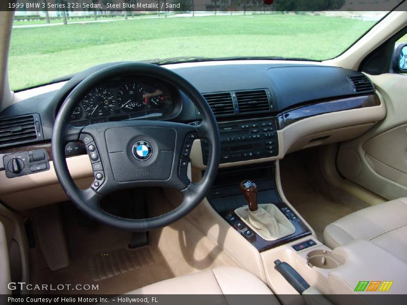 Steel Blue Metallic / Sand 1999 BMW 3 Series 323i Sedan