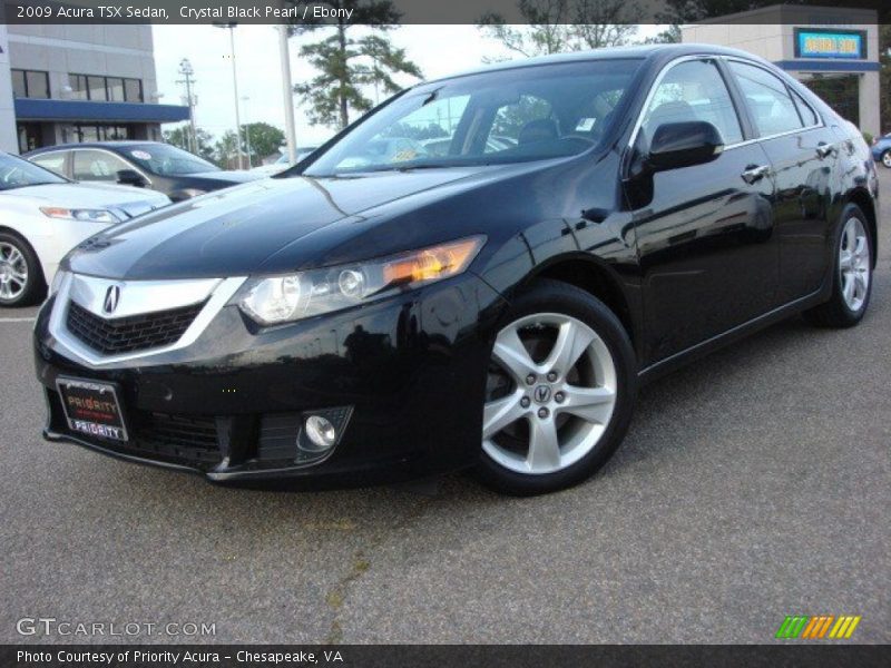 Crystal Black Pearl / Ebony 2009 Acura TSX Sedan