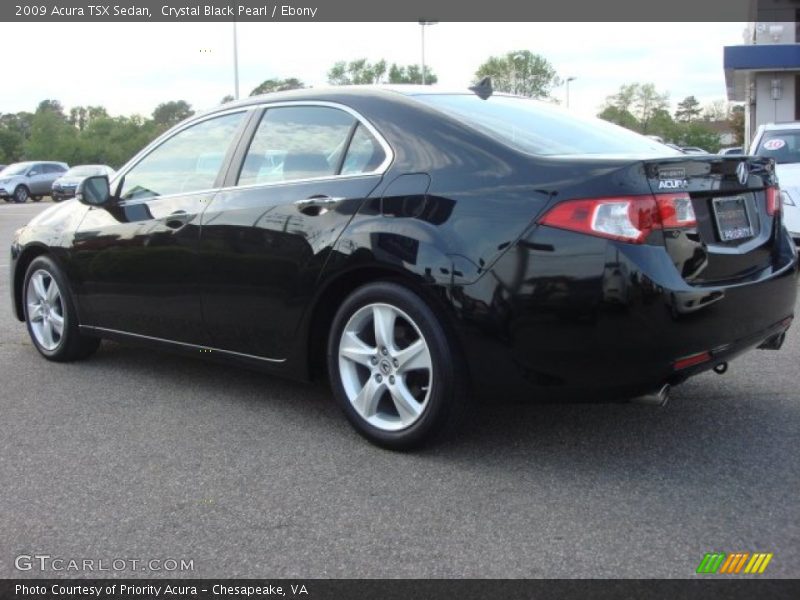 Crystal Black Pearl / Ebony 2009 Acura TSX Sedan