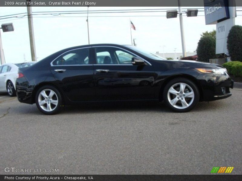 Crystal Black Pearl / Ebony 2009 Acura TSX Sedan