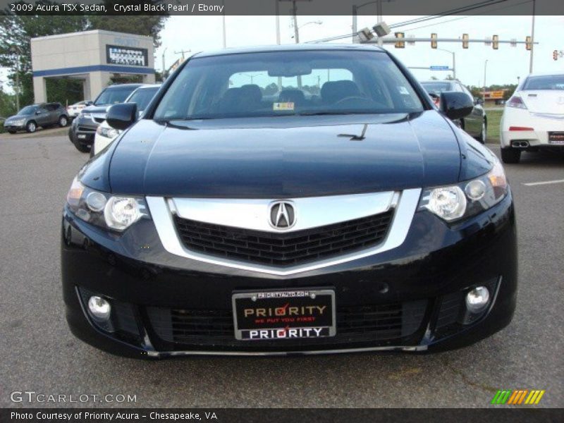 Crystal Black Pearl / Ebony 2009 Acura TSX Sedan