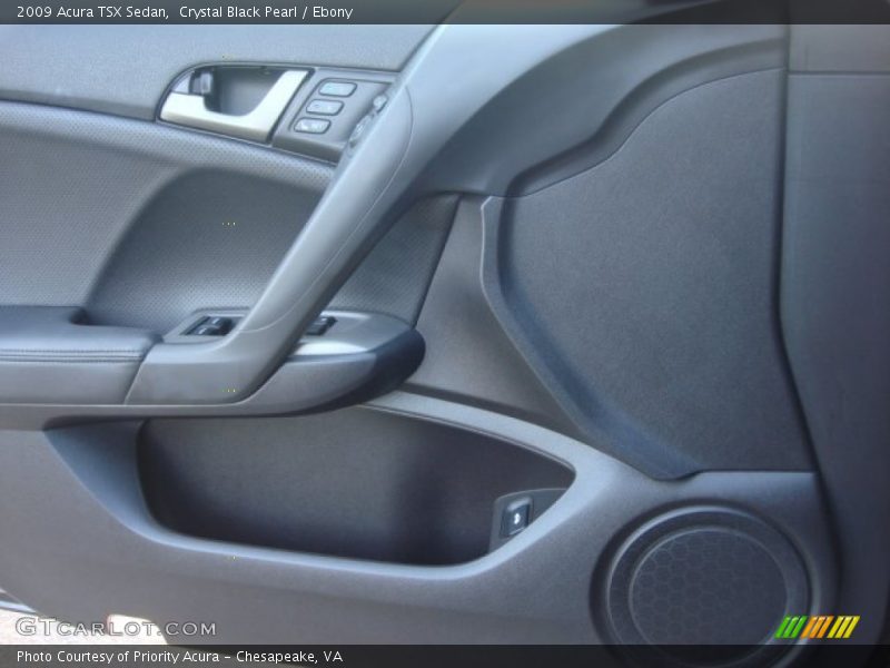 Crystal Black Pearl / Ebony 2009 Acura TSX Sedan