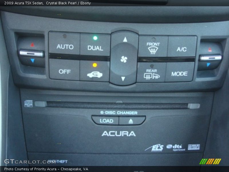 Crystal Black Pearl / Ebony 2009 Acura TSX Sedan