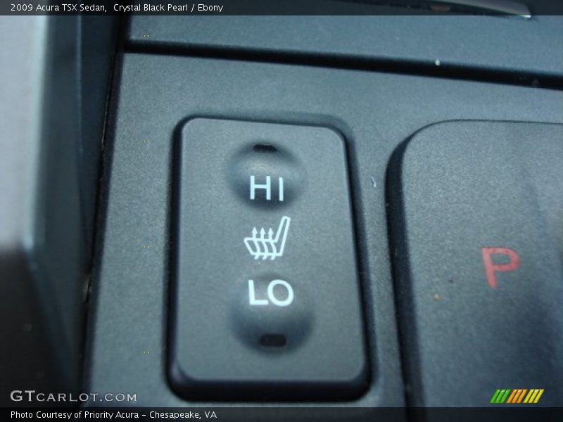 Crystal Black Pearl / Ebony 2009 Acura TSX Sedan