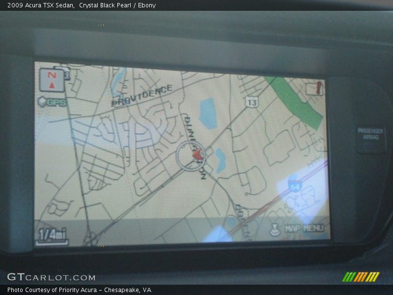 Crystal Black Pearl / Ebony 2009 Acura TSX Sedan