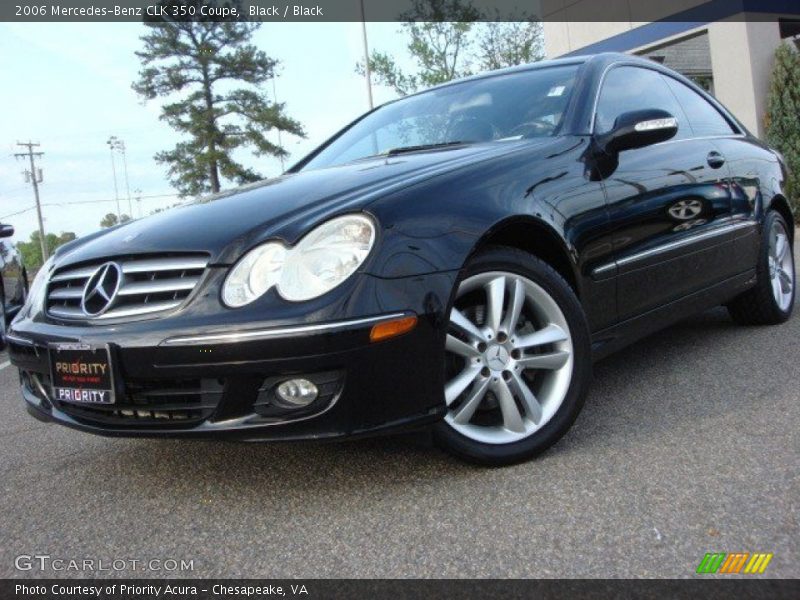 Black / Black 2006 Mercedes-Benz CLK 350 Coupe