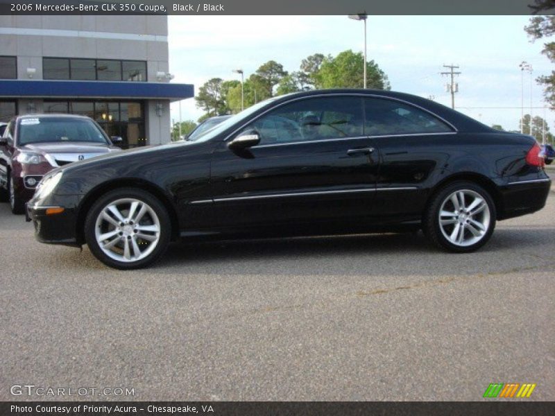 Black / Black 2006 Mercedes-Benz CLK 350 Coupe