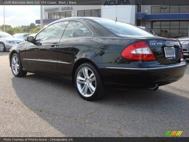 Black / Black 2006 Mercedes-Benz CLK 350 Coupe