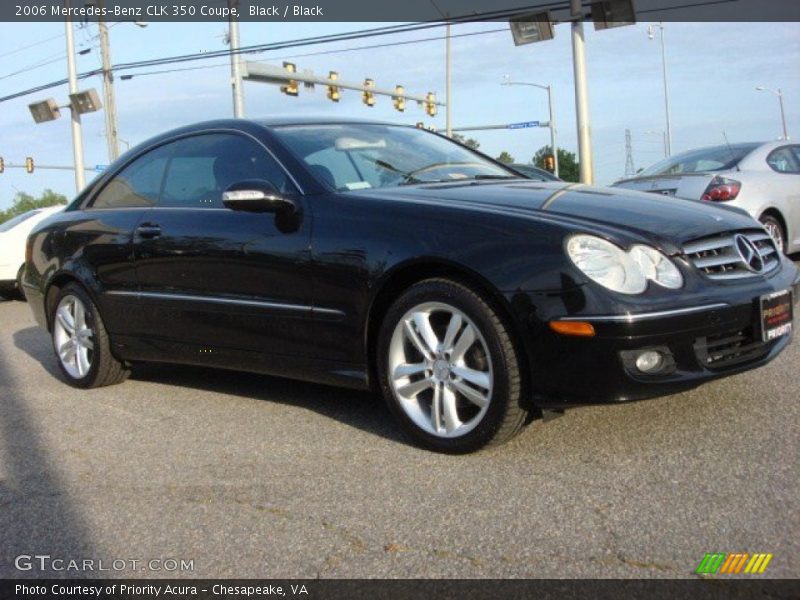Black / Black 2006 Mercedes-Benz CLK 350 Coupe