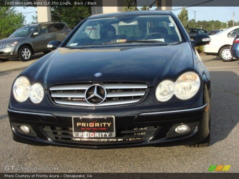 Black / Black 2006 Mercedes-Benz CLK 350 Coupe