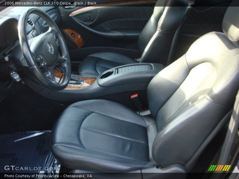 Black / Black 2006 Mercedes-Benz CLK 350 Coupe