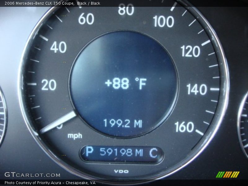 Black / Black 2006 Mercedes-Benz CLK 350 Coupe