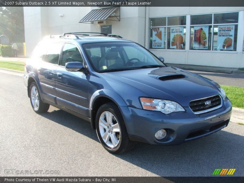 Newport Blue Pearl / Taupe Leather 2007 Subaru Outback 2.5 XT Limited Wagon