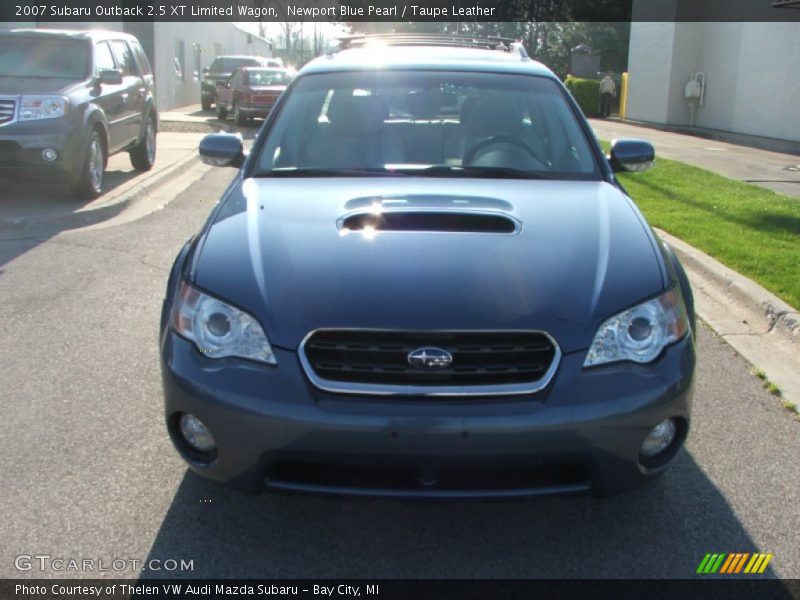 Newport Blue Pearl / Taupe Leather 2007 Subaru Outback 2.5 XT Limited Wagon