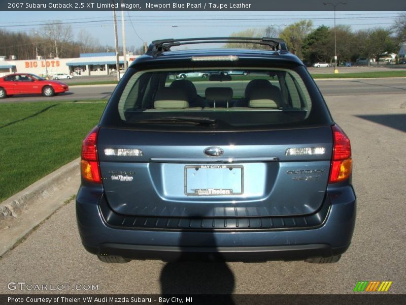 Newport Blue Pearl / Taupe Leather 2007 Subaru Outback 2.5 XT Limited Wagon