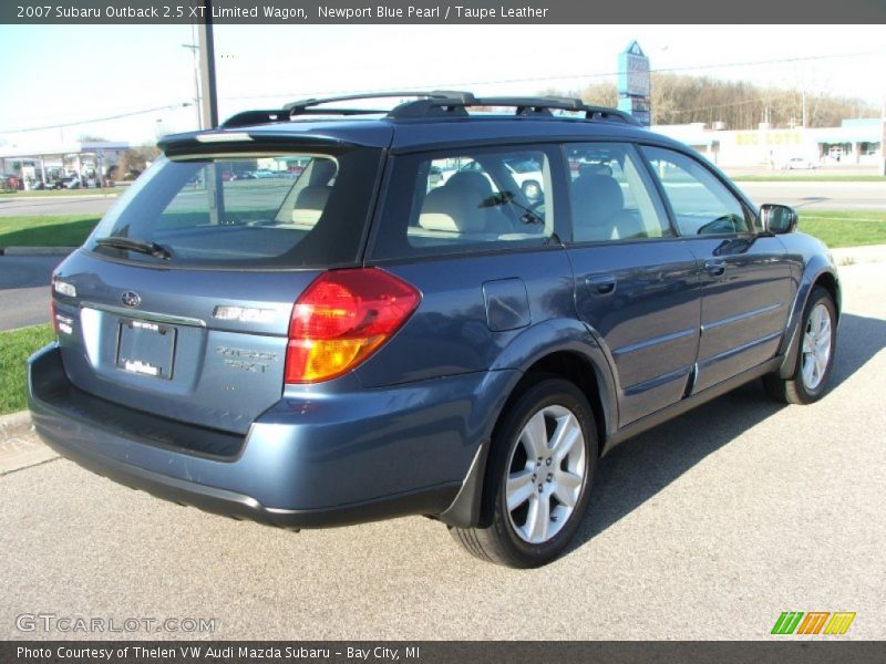 Newport Blue Pearl / Taupe Leather 2007 Subaru Outback 2.5 XT Limited Wagon