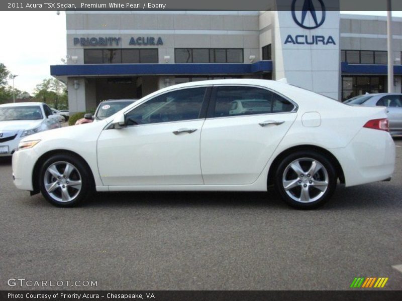 Premium White Pearl / Ebony 2011 Acura TSX Sedan