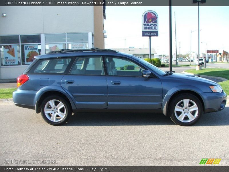 Newport Blue Pearl / Taupe Leather 2007 Subaru Outback 2.5 XT Limited Wagon
