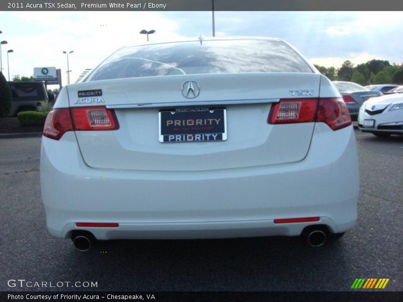 Premium White Pearl / Ebony 2011 Acura TSX Sedan