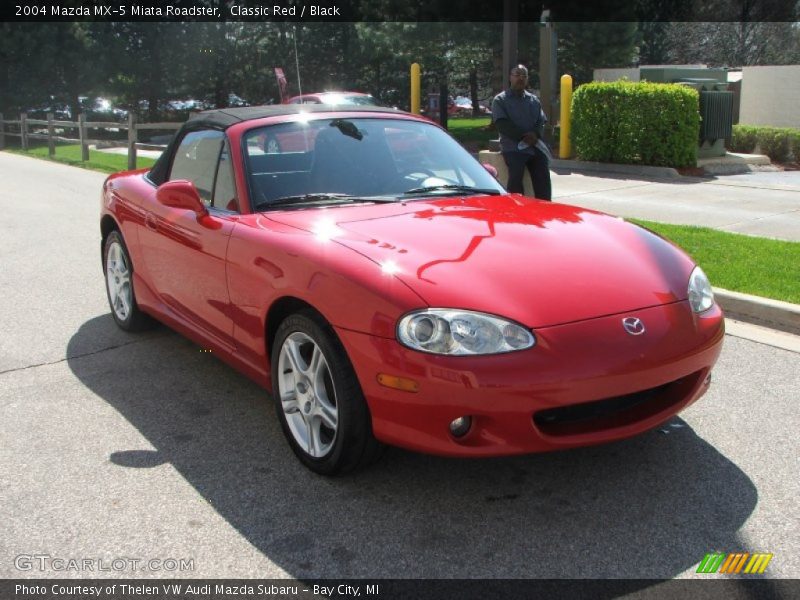 Classic Red / Black 2004 Mazda MX-5 Miata Roadster