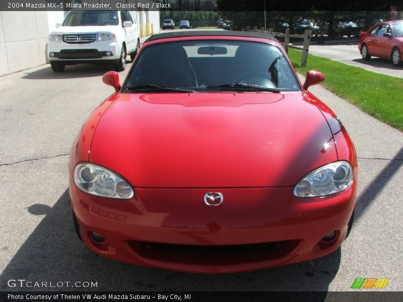 Classic Red / Black 2004 Mazda MX-5 Miata Roadster
