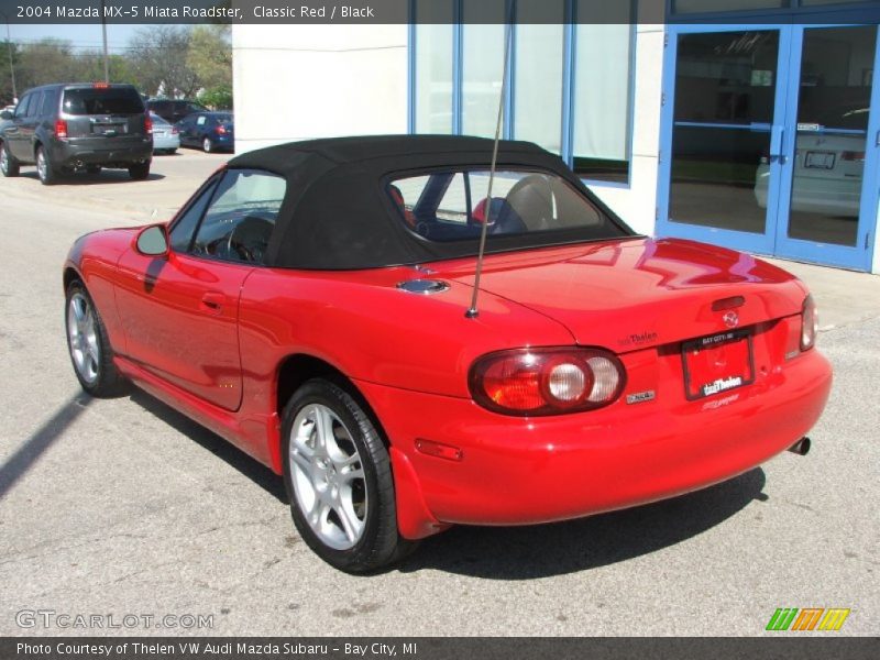 Classic Red / Black 2004 Mazda MX-5 Miata Roadster