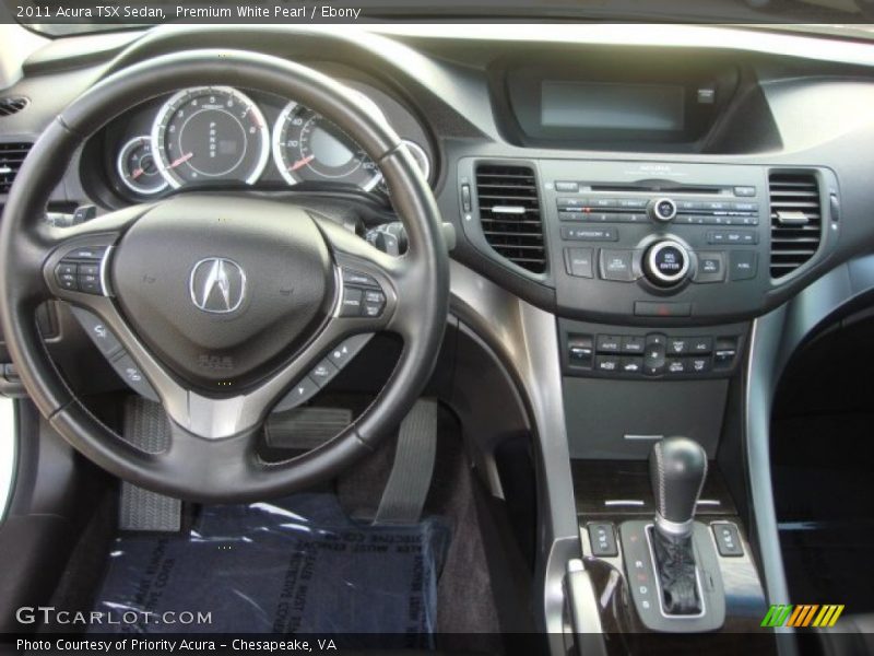 Premium White Pearl / Ebony 2011 Acura TSX Sedan