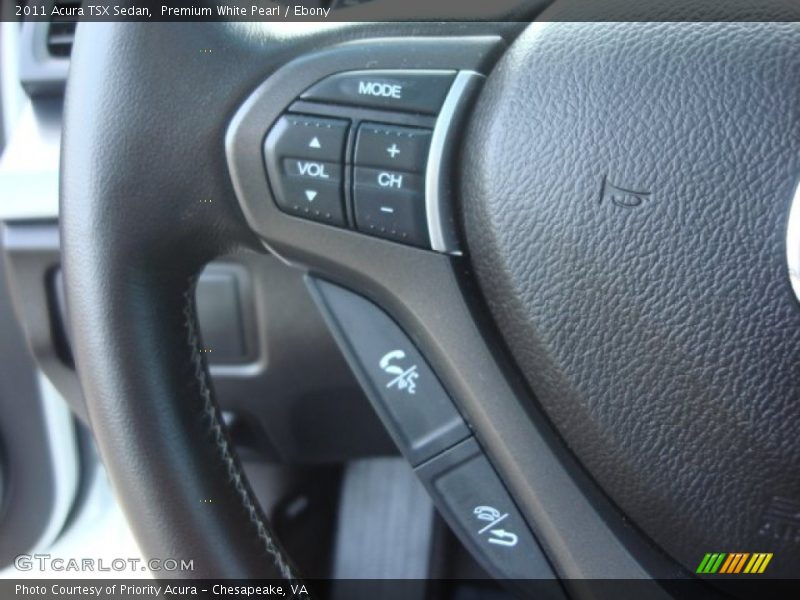 Premium White Pearl / Ebony 2011 Acura TSX Sedan