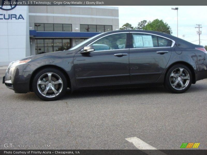 Grigio Gray Metallic / Ebony Black 2011 Acura TL 3.5 Technology